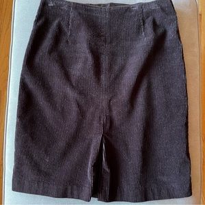 Hunt Club brown corduroy pencil skirt